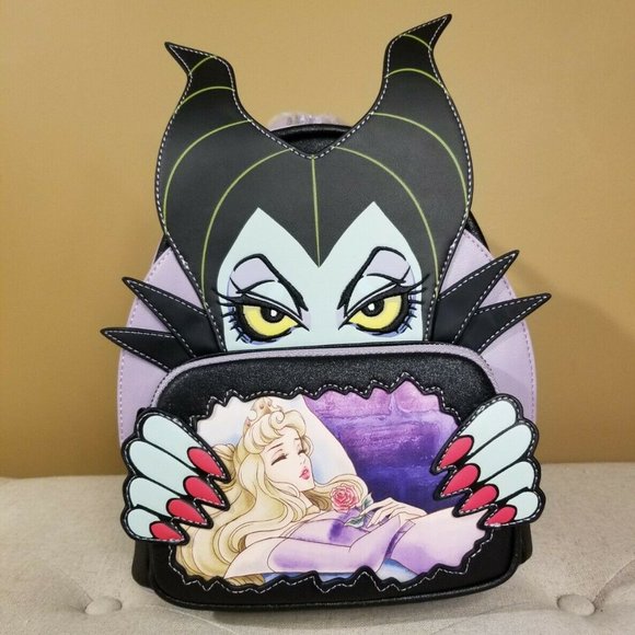 Loungefly Disney Villains Scene Maleficent Sleeping Beauty Mini Backpack NEW